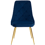 Стул в темно-синей велюровой обивке Ward Dark Blue Velour Chair варинант исполнения - 2 | Loft Concept в Ростове-на-Дону
