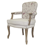 Кресло с изображением сакуры Aubrey Classical Armchair beige flax варинант исполнения - 3 | Loft Concept в Ростове-на-Дону