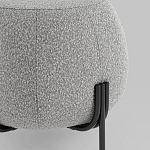 Пуф в ткани букле серого цвета Pikelet варинант исполнения - 3 | Loft Concept в Ростове-на-Дону