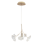 Подвесной светильник с белыми и прозрачными цветочными лепестками Wintery flovers варинант исполнения - 1 | Loft Concept в Ростове-на-Дону