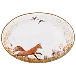 Блюдо овальное из фарфора с изображением животных Hunting Porcelain Collection варинант исполнения - 1 | Loft Concept в Ростове-на-Дону
