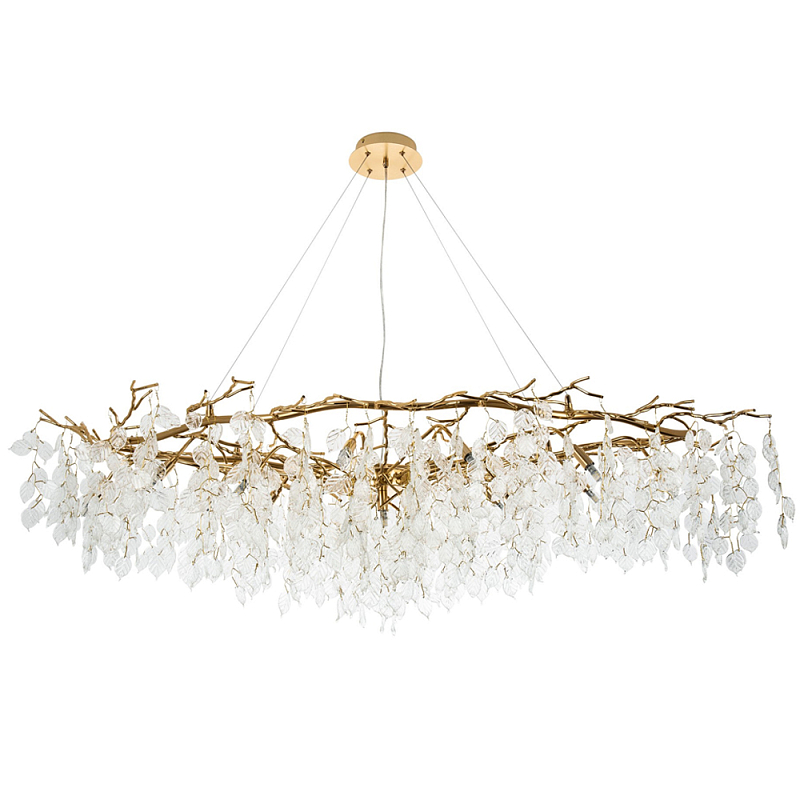        Fairytree Leaves Linear Gold Chandelier    -- | Loft Concept 
