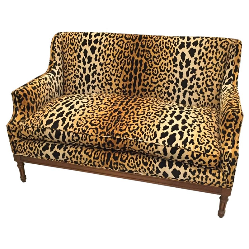  Mid-Century Leopard Print Sofa   -- | Loft Concept 