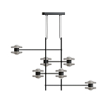 Каркасная люстра Balance варинант исполнения - 1 | Loft Concept в Ростове-на-Дону