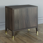 Прикроватная тумбочка с полкой Elsa Dreams Walnut  варинант исполнения - 4 | Loft Concept в Ростове-на-Дону