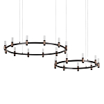 Люстра подвесная с цилиндрическими плафонами на двух круглых подвесах  Arnaut Light варинант исполнения - 1 | Loft Concept в Ростове-на-Дону