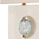 Настольная лампа из мрамора с тканевым прямоугольным абажуром Eternity варинант исполнения - 1 | Loft Concept в Ростове-на-Дону