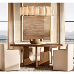 Люстра круглая Д150 см с абажуром из прямоугольных панелей Calling to Shine варинант исполнения - 2 | Loft Concept в Ростове-на-Дону