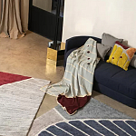 Чехол на подушку с рисунком горчичного цвета Elan Textured варинант исполнения - 1 | Loft Concept в Ростове-на-Дону