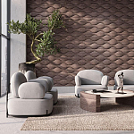 Гипсовая 3D панель с принтографией PM-108 варинант исполнения - 3 | Loft Concept в Ростове-на-Дону