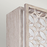 Бра прямоугольное в серебрянном цвете с ажурной решеткой Feiss варинант исполнения - 2 | Loft Concept в Ростове-на-Дону