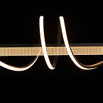 Люстра линейная черного цвета с волнообразным металлическим элементом Luke Lampco Tracer Lamp варинант исполнения - 5 | Loft Concept в Ростове-на-Дону