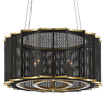 Люстра овальная в сочетании черного и золотого цвета Mesh Lighting варинант исполнения - 3 | Loft Concept в Ростове-на-Дону