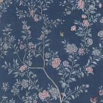 Обои ручная роспись Houghton Dark Blue варинант исполнения - 3 | Loft Concept в Ростове-на-Дону