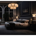 Люстра двухъярусная с текстурными овальными абажурами Splendor Palace Style варинант исполнения - 5 | Loft Concept в Ростове-на-Дону