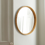 Зеркало круглое в раме из ротанга Wickerwork варинант исполнения - 1 | Loft Concept в Ростове-на-Дону