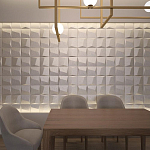 Гипсовая 3D панель с принтографией PM-26 варинант исполнения - 1 | Loft Concept в Ростове-на-Дону