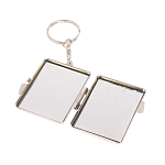 Зеркало брелок складное двухстороннее из натурального камня Оникс Silver Stone Mirrors варинант исполнения - 3 | Loft Concept в Ростове-на-Дону