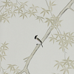 Обои ручная роспись Summer Night Blossom Colourway SC-122 on Bleached white dyed silk варинант исполнения - 1 | Loft Concept в Ростове-на-Дону