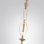 Подвесной светильник с прямоугольными и овальными элементами и акцентом из натурального камня Tectona  варинант исполнения - 6 | Loft Concept в Ростове-на-Дону