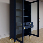 Дизайнерский шкаф витрина Elsa Dreams Blue с 4-мя ящиками варинант исполнения - 7 | Loft Concept в Ростове-на-Дону