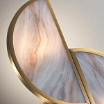 Бра с двумя полукруглыми плафонами из искусственного алебастра в бронзовой оправе Marbella варинант исполнения - 9 | Loft Concept в Ростове-на-Дону