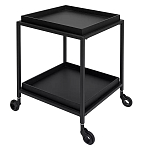 Тумба чёрная на колёсах Cabinet on Wheels варинант исполнения - 2 | Loft Concept в Ростове-на-Дону