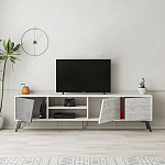 ТВ-тумба с 3-мя дверцами и полками Grey Albe TV Stand варинант исполнения - 3 | Loft Concept в Ростове-на-Дону