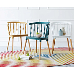 Пластиковый стул на ножках из массива бука Ferret Spiral Green варинант исполнения - 8 | Loft Concept в Ростове-на-Дону