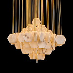 Люстра с фигурными подвесками из натурального камня Glowing Spheres варинант исполнения - 2 | Loft Concept в Ростове-на-Дону