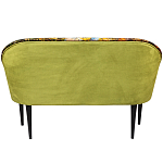 Диван двухместный из натурального бука с цветочным принтом Impressionism in Art варинант исполнения - 2 | Loft Concept в Ростове-на-Дону