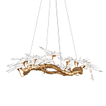 Люстра подвесная с прозрачными стеклянными птичками на ветвях Диаметр 100 см Serip Voa варинант исполнения - 1 | Loft Concept в Ростове-на-Дону