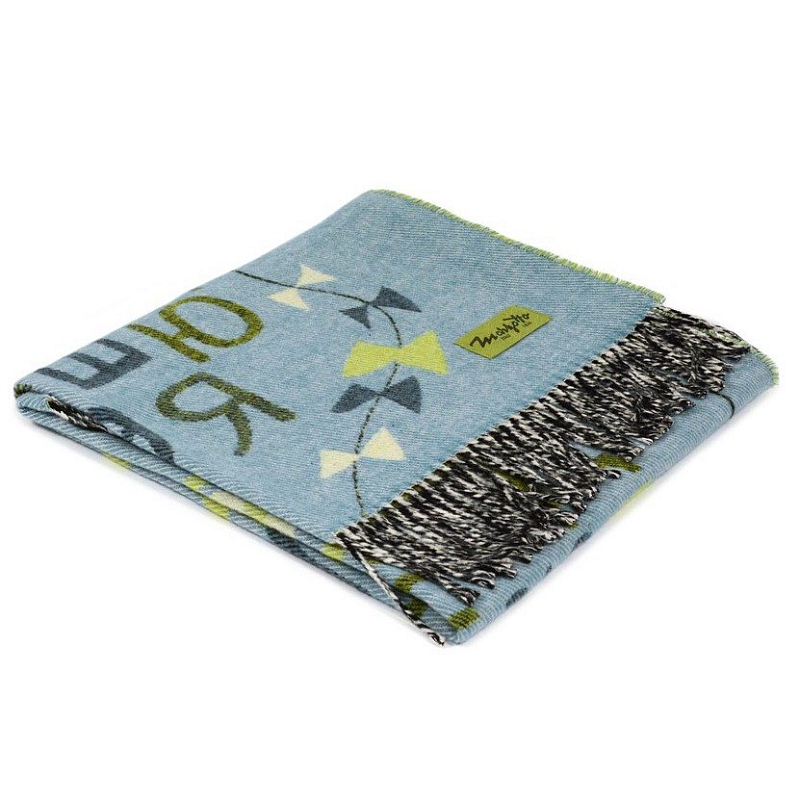 Плед ALP 1 Marzotto Серо-голубой в Ростове-на-Дону | Loft Concept 