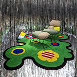 Дизайнерский ковер с цветами Poltronova Tappeto Prato Rug варинант исполнения - 3 | Loft Concept в Ростове-на-Дону