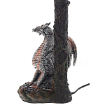 Настольная лампа с абажуром Дракон Silver Red Dragon Коричневый абажур варинант исполнения - 4 | Loft Concept в Ростове-на-Дону