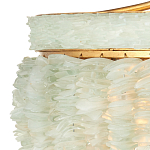 Подвесной светильник с каскадом из стеклянных декоративных элементов на золотом каркасе Shining Sea Glass варинант исполнения - 1 | Loft Concept в Ростове-на-Дону