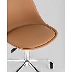 Офисный стул на металлическом основании EGGERY Brown пластик варинант исполнения - 2 | Loft Concept в Ростове-на-Дону