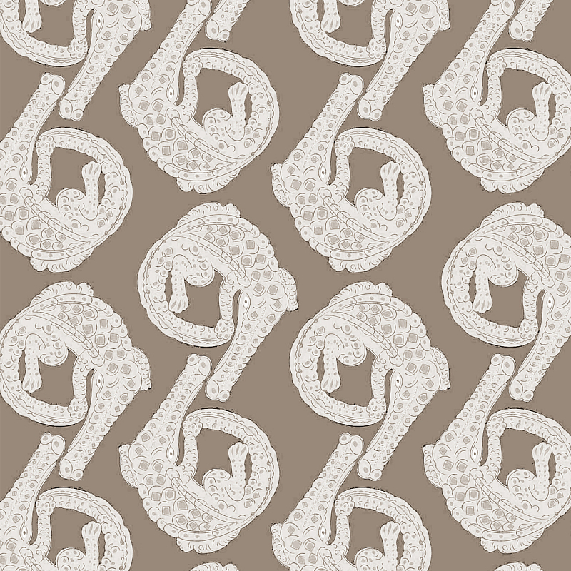 Мебельная ткань Velour Crocodiles Gray-Beige Велюр N 1140 Серо-бежевый в Ростове-на-Дону | Loft Concept 