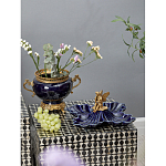 Менажница темно-синяя фарфоровая с бронзовой фигуркой ангела Eden Garden варинант исполнения - 5 | Loft Concept в Ростове-на-Дону