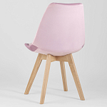 Стул с мягким велюровым сиденьем Arvika Pink варинант исполнения - 5 | Loft Concept в Ростове-на-Дону
