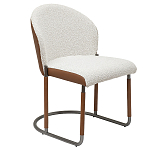 Стул мягкий с обивкой из рогожки и экокожи Contrasting Performance варинант исполнения - 5 | Loft Concept в Ростове-на-Дону