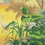 Обои ручная роспись Le Brésil Special Colourway варинант исполнения - 2 | Loft Concept в Ростове-на-Дону