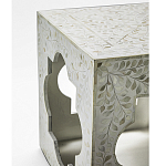 Приставной столик с перламутром Bone Inlay Side Table Floral Design варинант исполнения - 3 | Loft Concept в Ростове-на-Дону