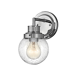 Бра для ванных комнат с прозрачным шарообразным плафоном из стекла с пузырьками на круглом основании Hinkley варинант исполнения - 6 | Loft Concept в Ростове-на-Дону