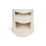 Керамический столик с деревянной столешницей "Пешка" варинант исполнения - 4 | Loft Concept в Ростове-на-Дону