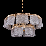 Люстра двухъярусная с текстурными овальными абажурами Splendor Palace Style варинант исполнения - 2 | Loft Concept в Ростове-на-Дону