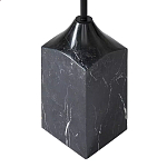 Кофейный столик с круглой столешницей и мраморным основанием Steel Reliability варинант исполнения - 3 | Loft Concept в Ростове-на-Дону