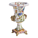 Ваза из фарфора с бронзовыми Овнами Bronze Aries варинант исполнения - 3 | Loft Concept в Ростове-на-Дону