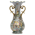 Ваза фарфоровая с попугаями Gaya варинант исполнения - 2 | Loft Concept в Ростове-на-Дону