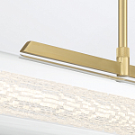 Подвесной светильник линейный золотого цвета с длинной цилиндрической стеклянной трубкой Eurofase варинант исполнения - 7 | Loft Concept в Ростове-на-Дону